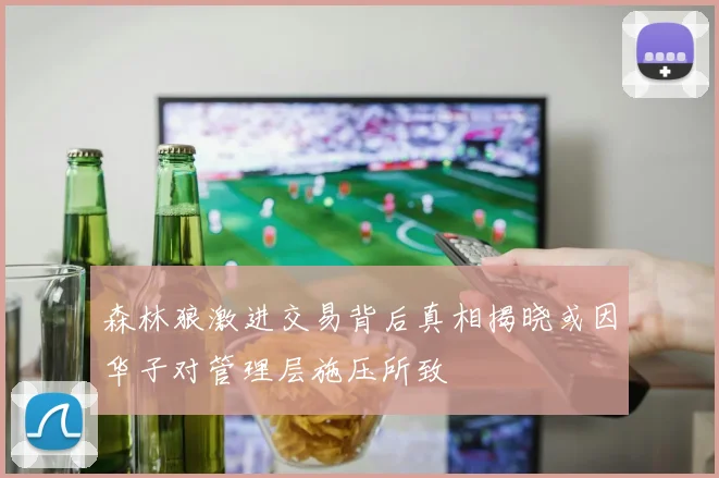 森林狼激进交易背后真相揭晓或因华子对管理层施压所致